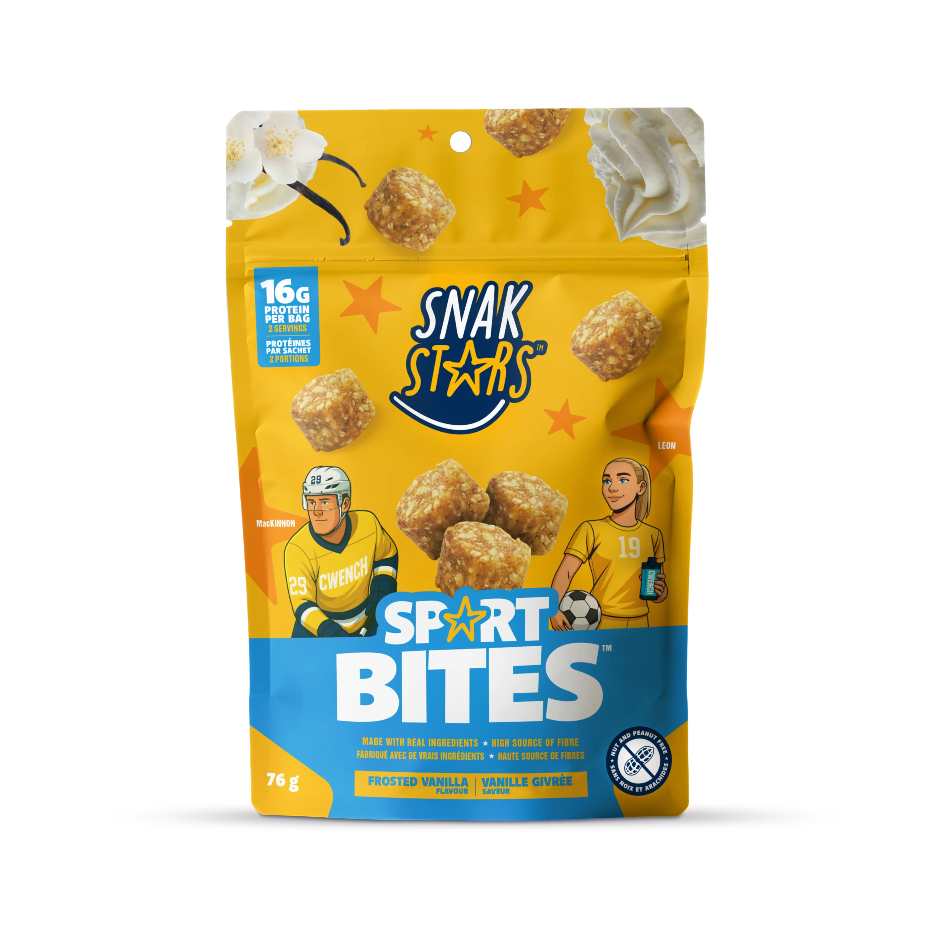 HAPPiEATS Snak Stars Sport Bites - Frosted Vanilla