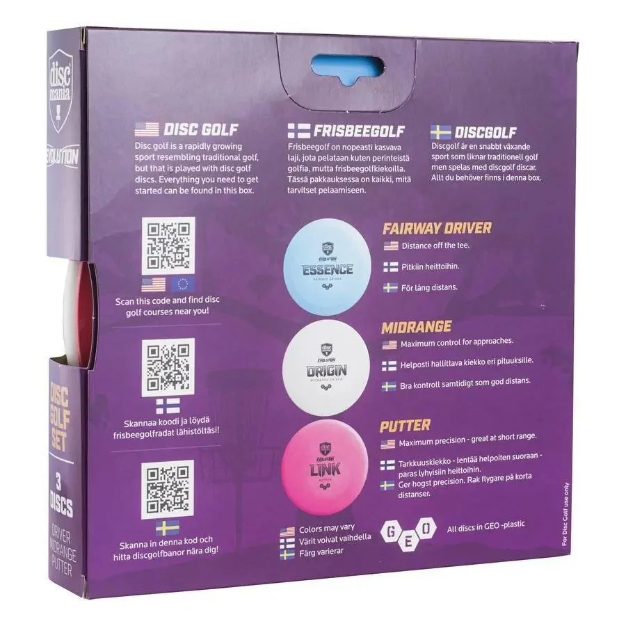 Discmania Geo Evolution Disc Golf Starter Set - Image 2