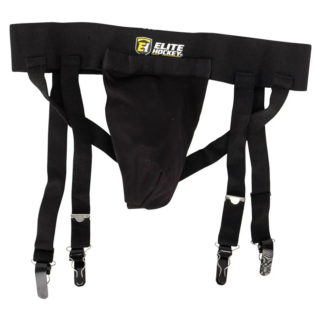 Elite Senior Pro 3 in 1 Support with Cup Hockey Player Jock Strap
