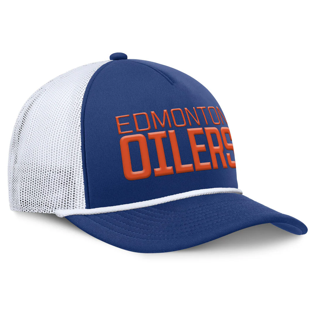 Fanatics Men's NHL Edmonton Oilers 2025 Dutch Pinch Panel A-Frame Hat - Image 2