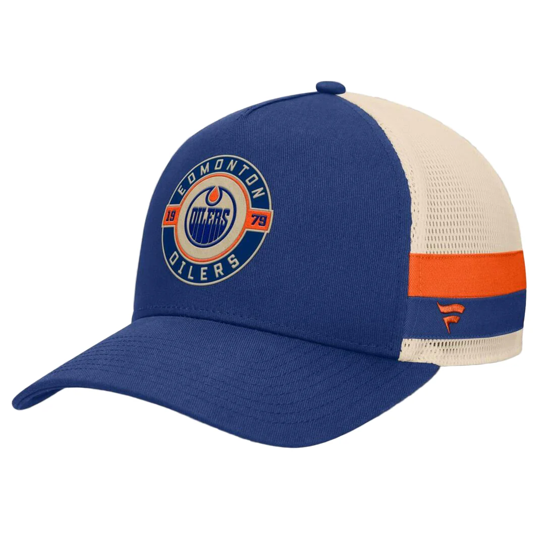 Fanatics Men's NHL Edmonton Oilers 2025 Prestige 5 Panel A-Frame Hat