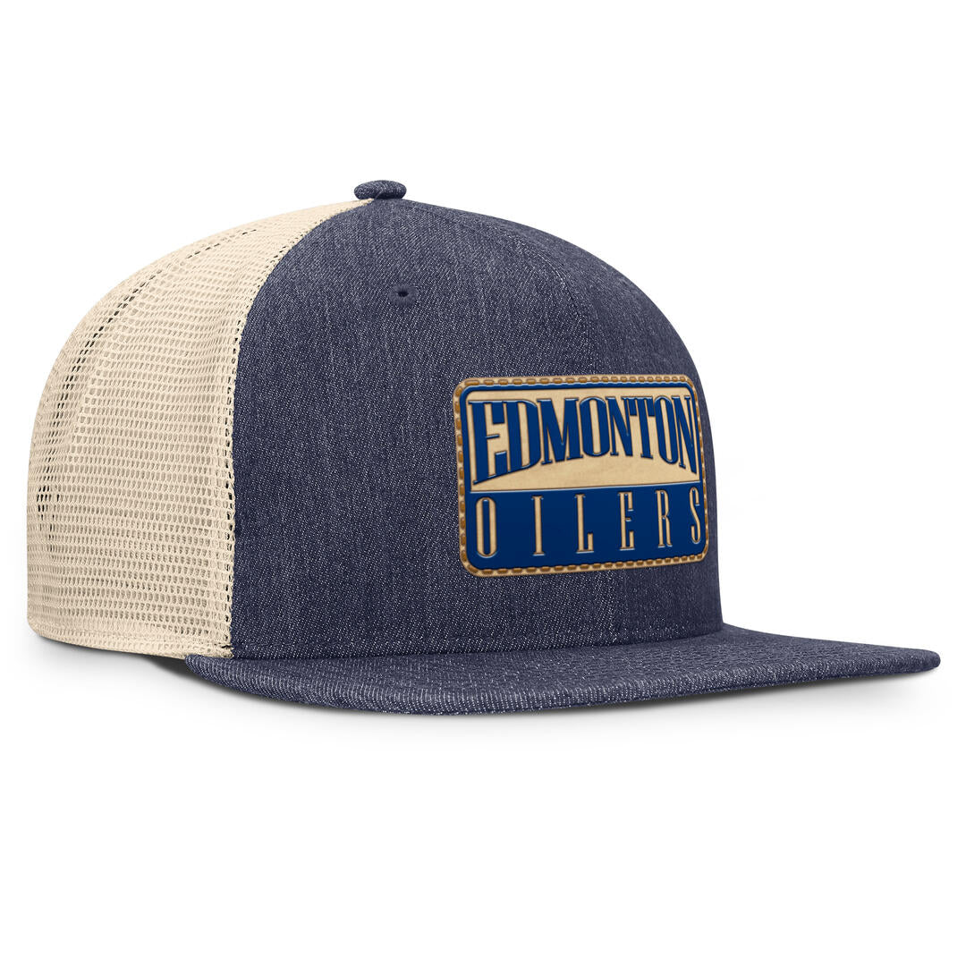Fanatics Men's NHL Edmonton Oilers 2025 Stockman Flatbrim Snapback Hat - Image 2