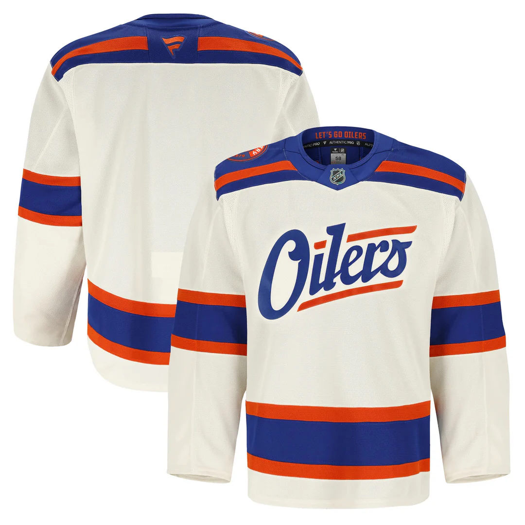 Fanatics Men's NHL Edmonton Oilers Authentic Pro Alternate Jersey - Image 3