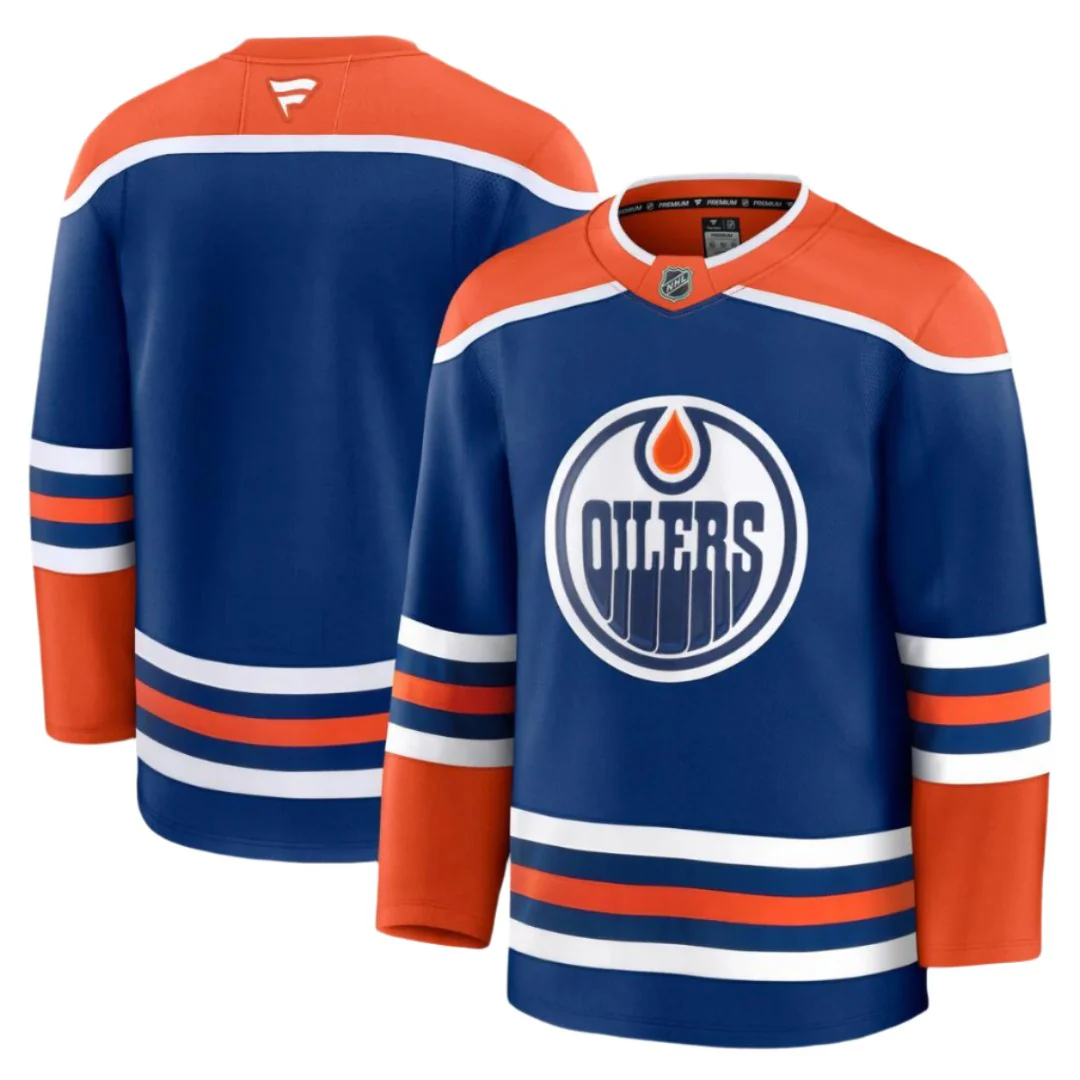 Fanatics Men's NHL Edmonton Oilers Premium Home Jersey - Image 4