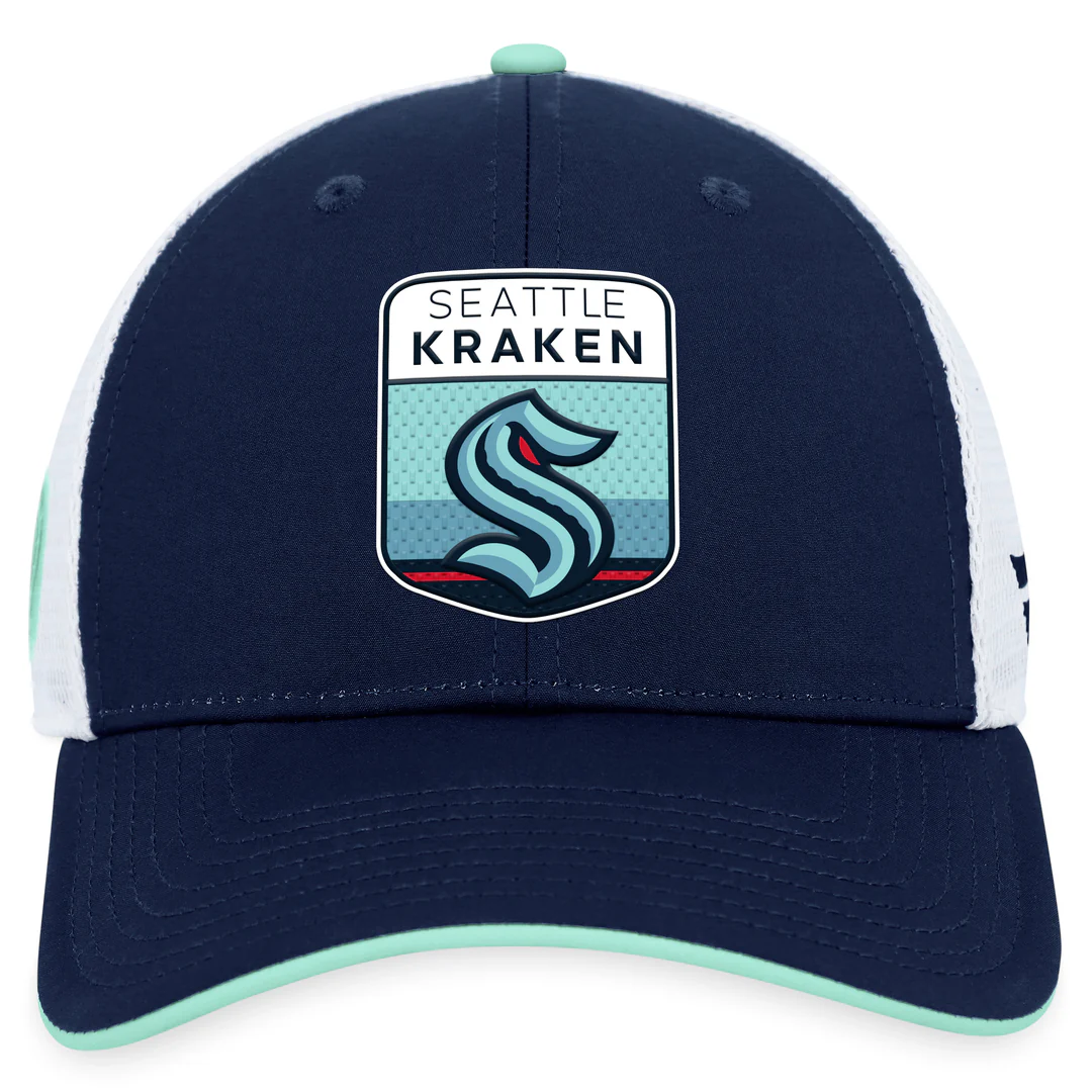 Fanatics Men's NHL Seattle Kraken 2023 Adjustable Draft Cap - Image 4