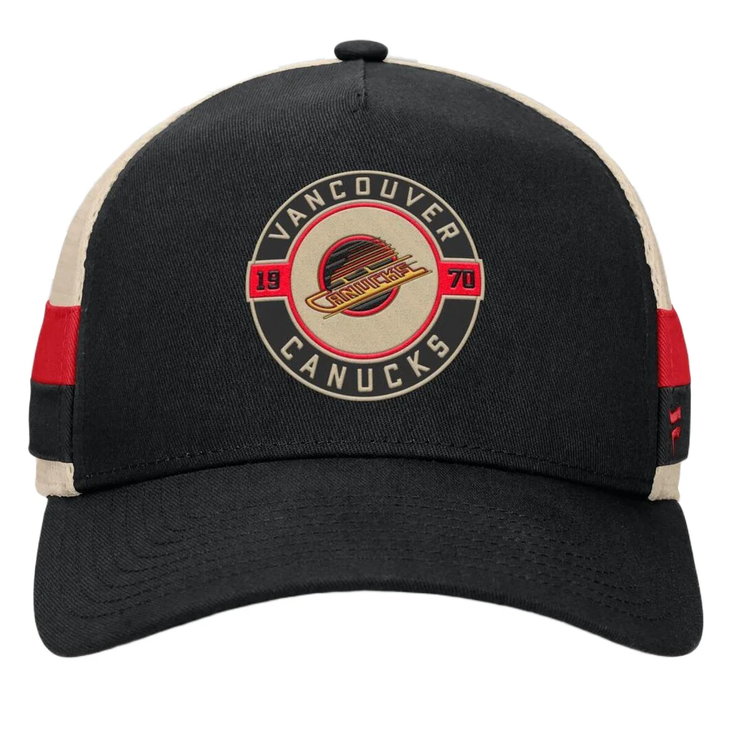 Fanatics Men's NHL Vancouver Canucks 2025 Prestige 5 Panel A-Frame Hat - Image 2