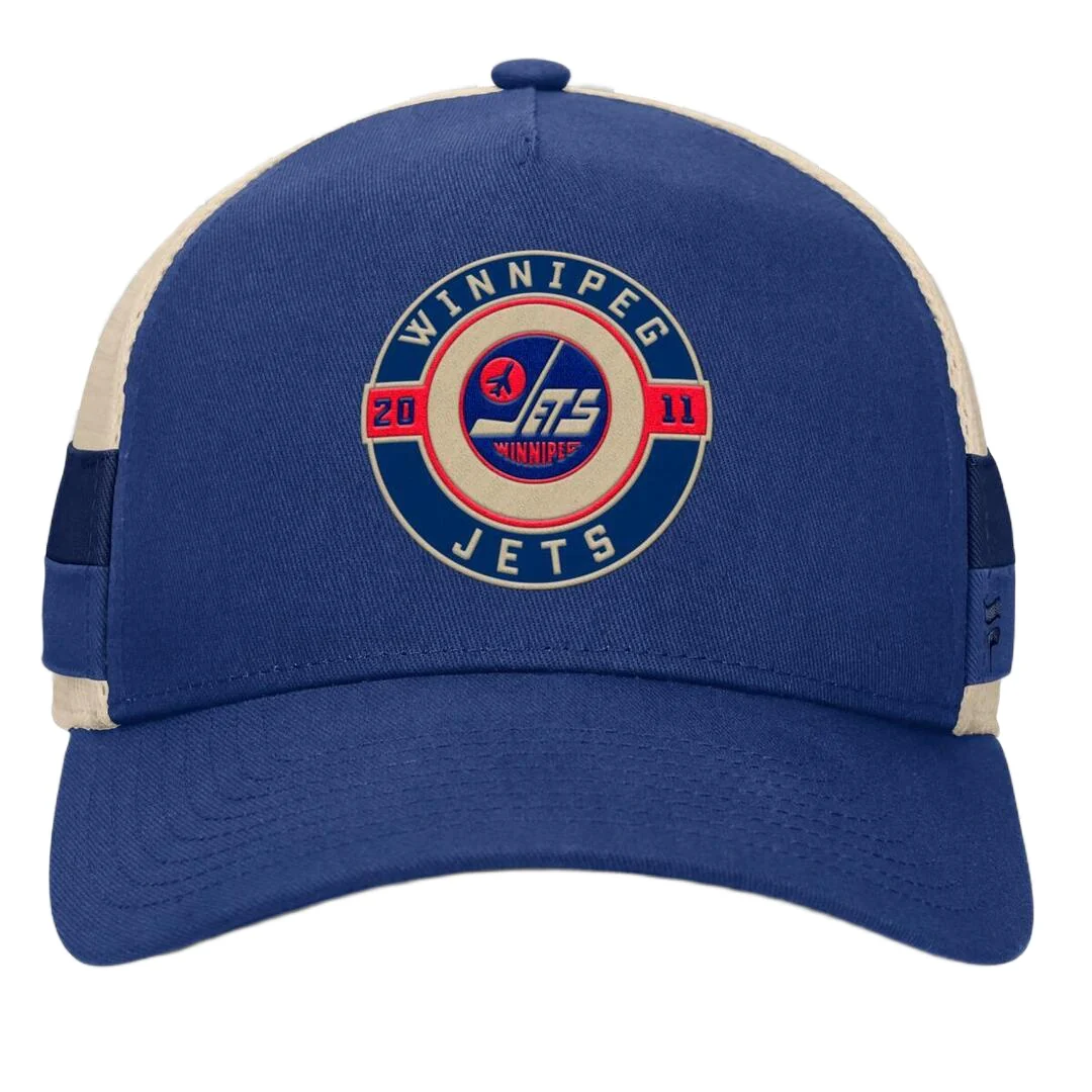 Fanatics Men's NHL Winnipeg Jets 2025 Prestige 5 Panel A-Frame Hat - Image 2