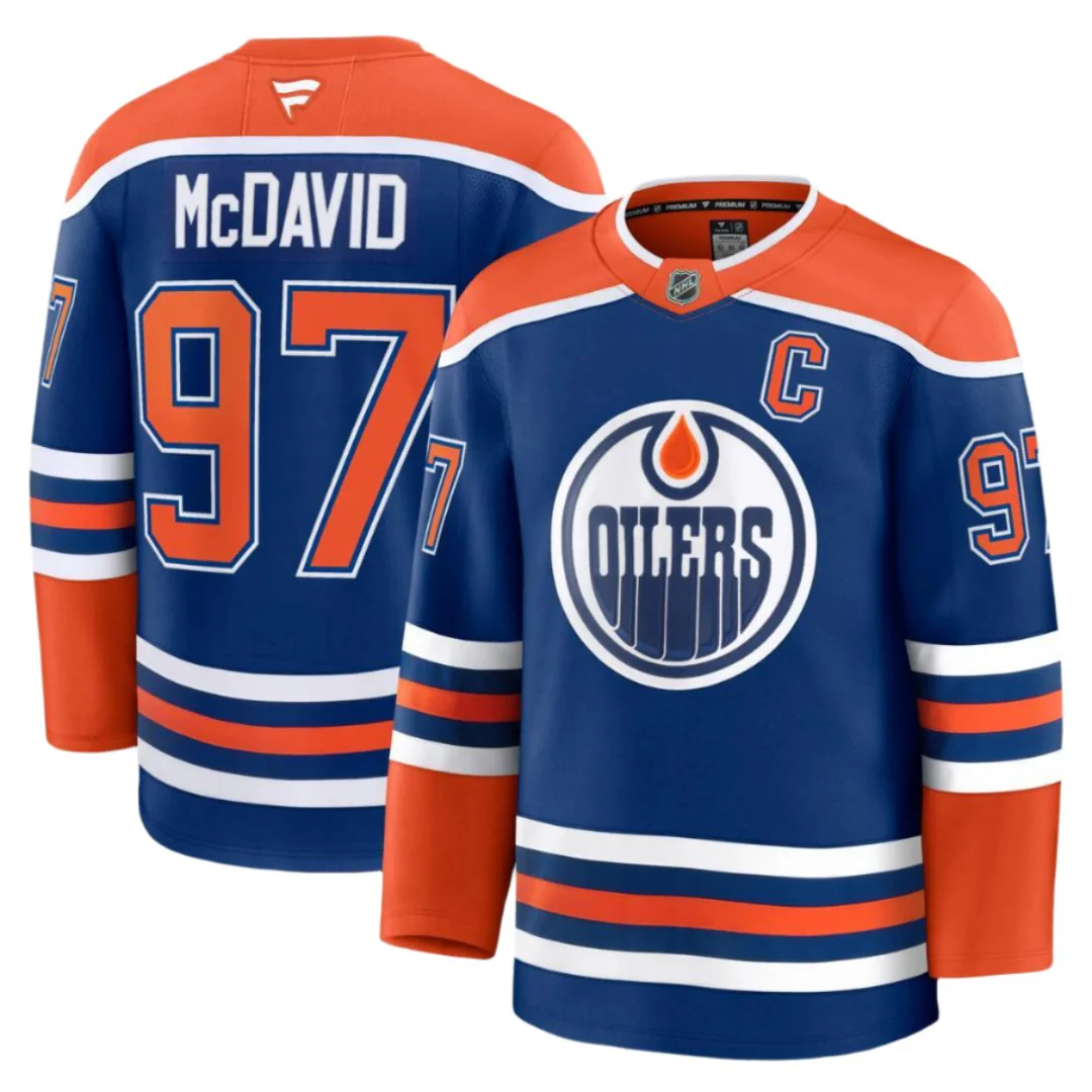 Fanatics Men's NHL Edmonton Oilers Connor McDavid Premium Home Jersey - Image 4