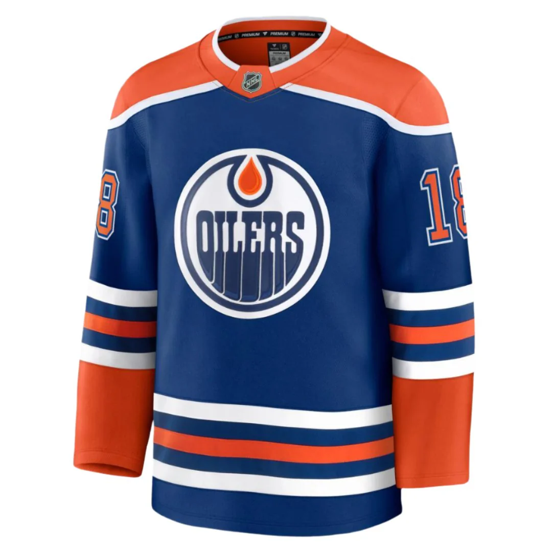 Fanatics Men's NHL Edmonton Oilers Zach Hyman Premium Home Jersey - Image 2