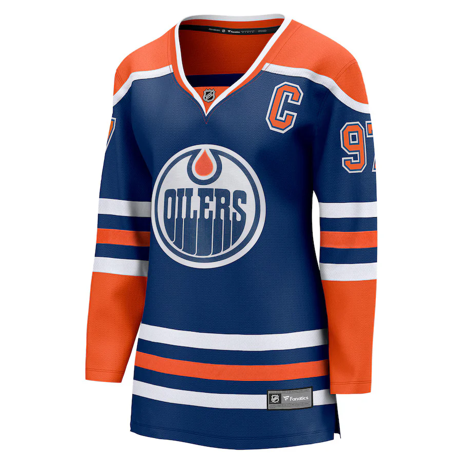 Fanatics Women's NHL Edmonton Oilers Connor McDavid Breakaway Home Jersey - Image 2