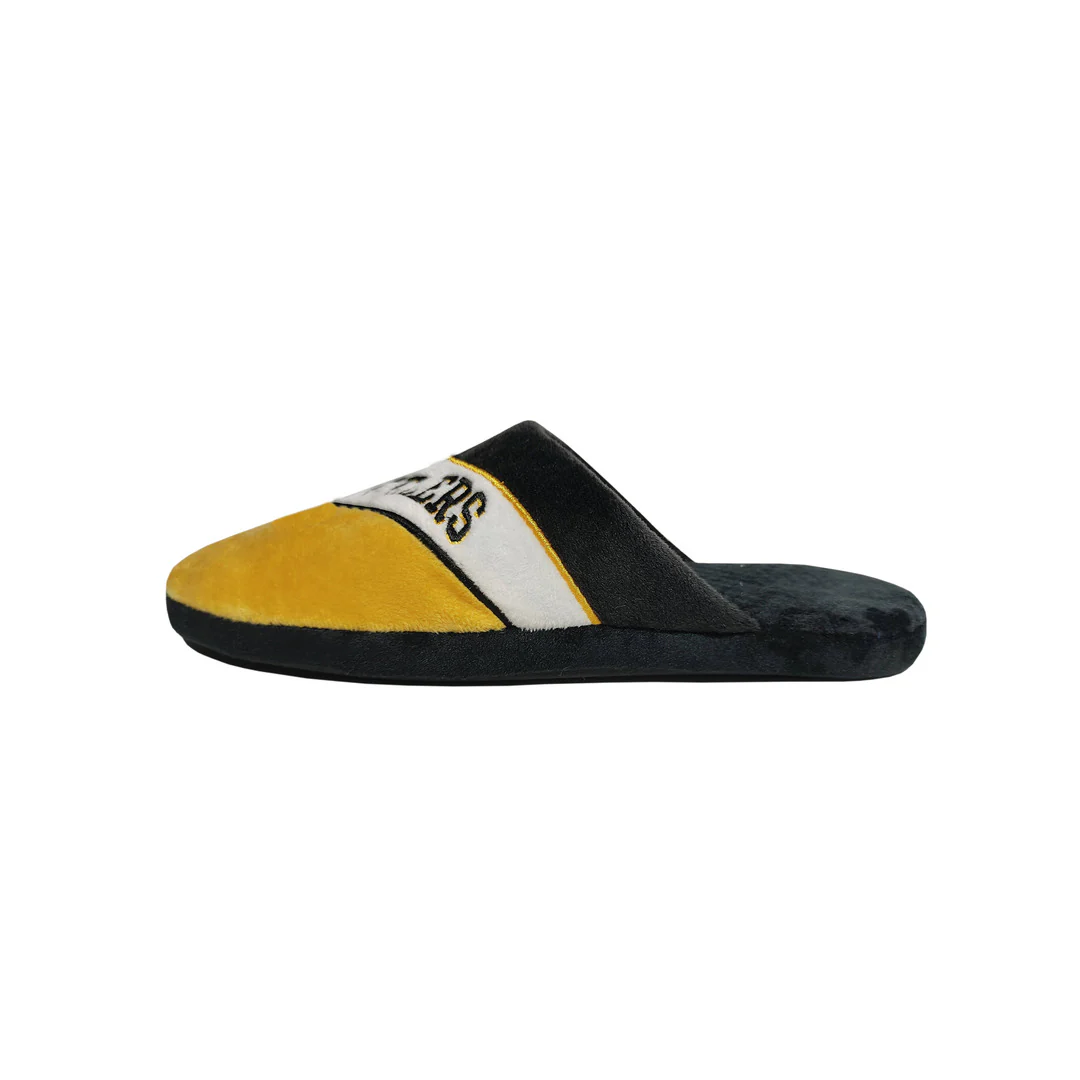 FOCO Men's NFL Pittsburgh Steelers Action Curve Slippers - Image 2