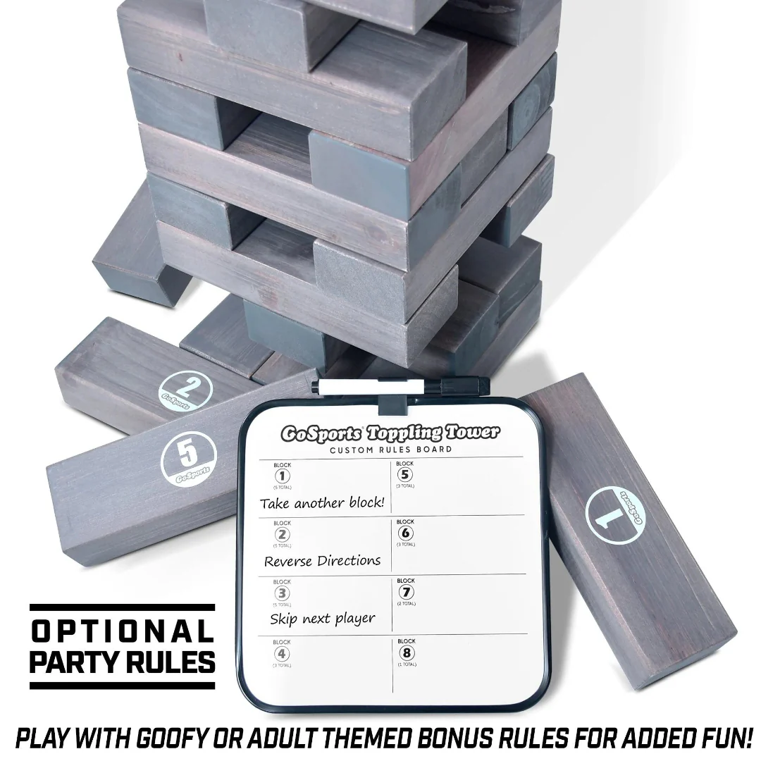 GoSports Giant Wooden Toppling Tower - Image 3