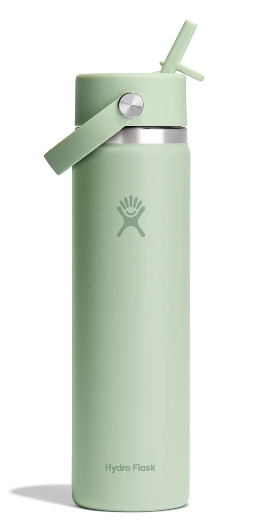 Hydro Flask Wide Mouth Bottle with Flex Straw Cap 24oz/710ml