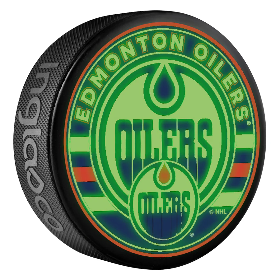 Inglasco NHL Edmonton Oilers Glow In The Dark Puck