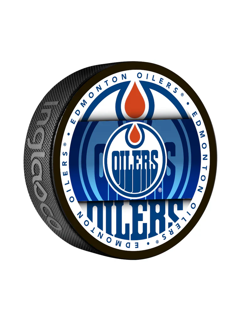 Inglasco NHL Edmonton Oilers Medallion Puck
