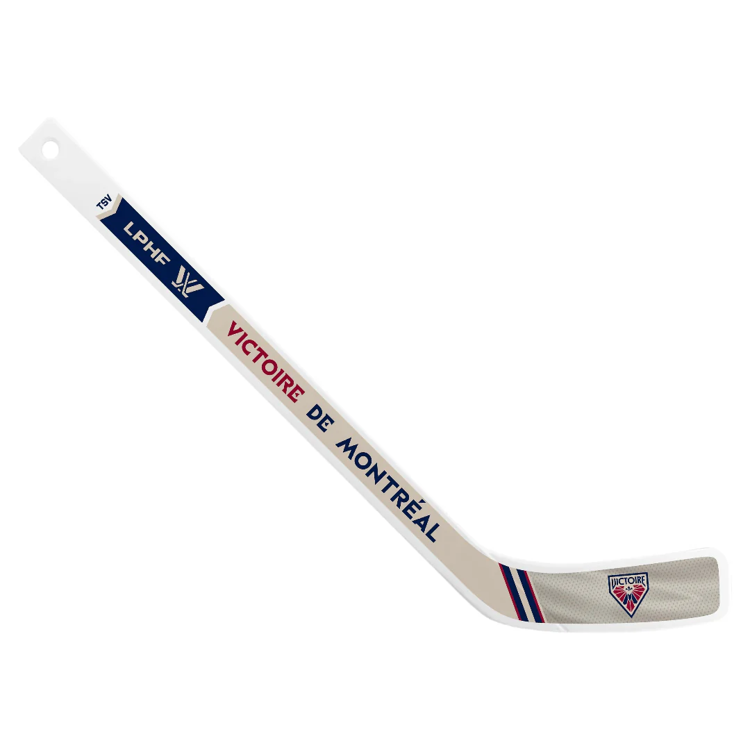 Inglasco PWHL Montreal Victoire Plastic Mini Player Stick