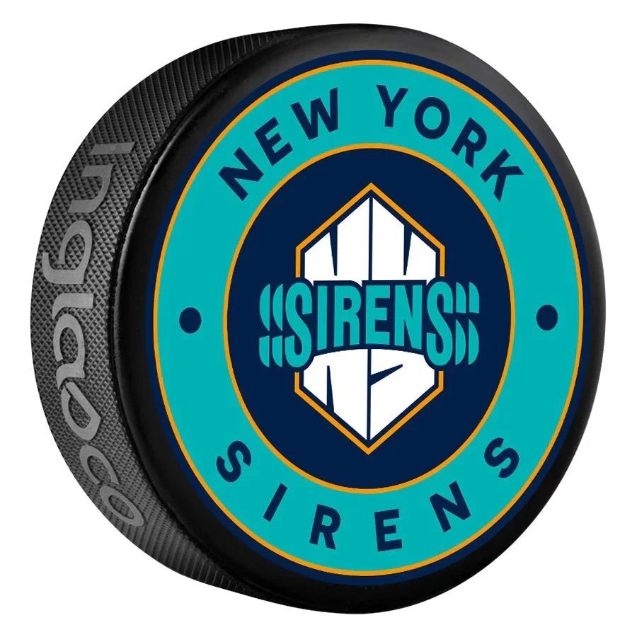Inglasco PWHL New York Sirens Classic Souvenir Puck