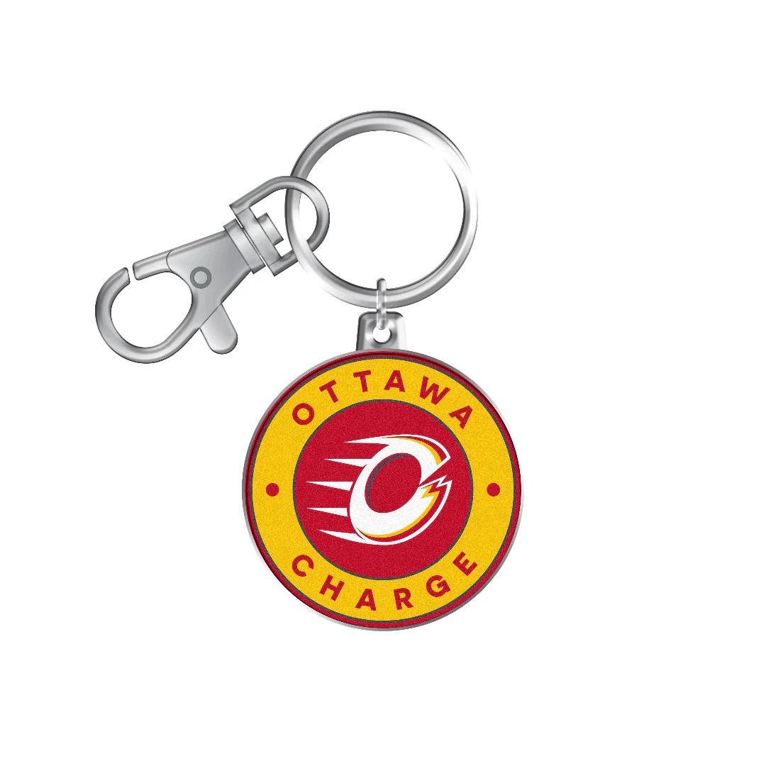 Inglasco PWHL Ottawa Charge Logo Keychain