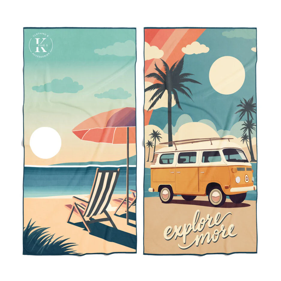 K5 Microfiber Quick-Dry 80x160cm Beach Towel - Image 11