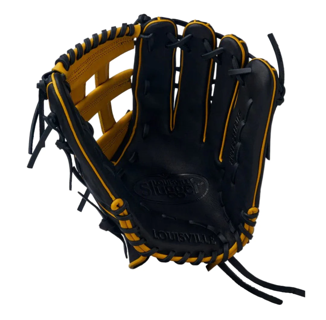 Louisville Super Z FG Black-Yellow Slo-Pitch Glove - Image 2