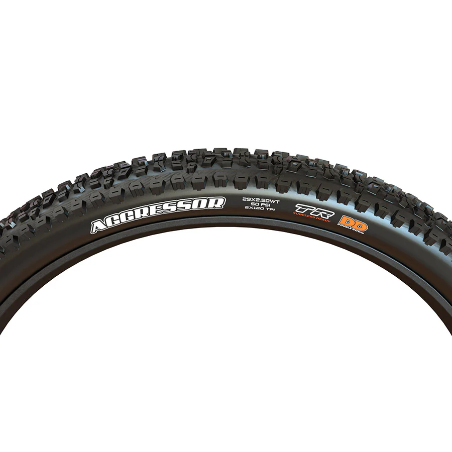 Maxxis 26" Aggressor Folding Tubeless Ready Dual EXO 60tpi Mountain Tire - Image 3
