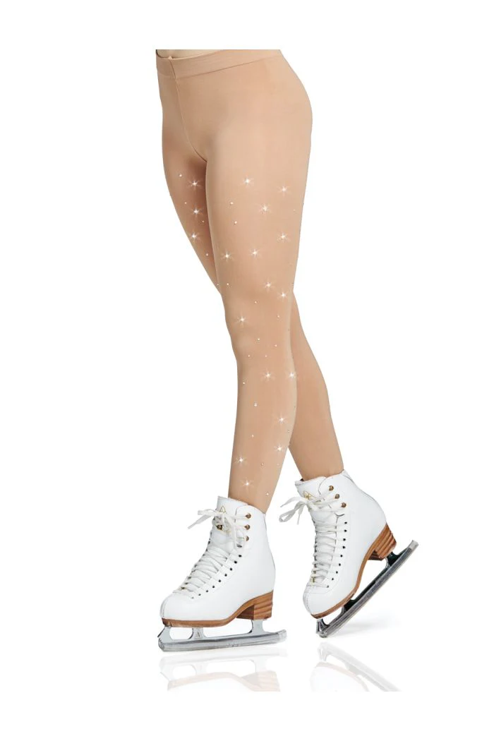 Mondor Women's 911 Footed Rhinestone Figure Skating Tights