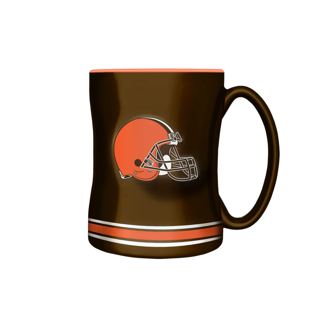 The Sports Vault NFL Cleveland Browns 14oz Sculpted Mug - Image 3
