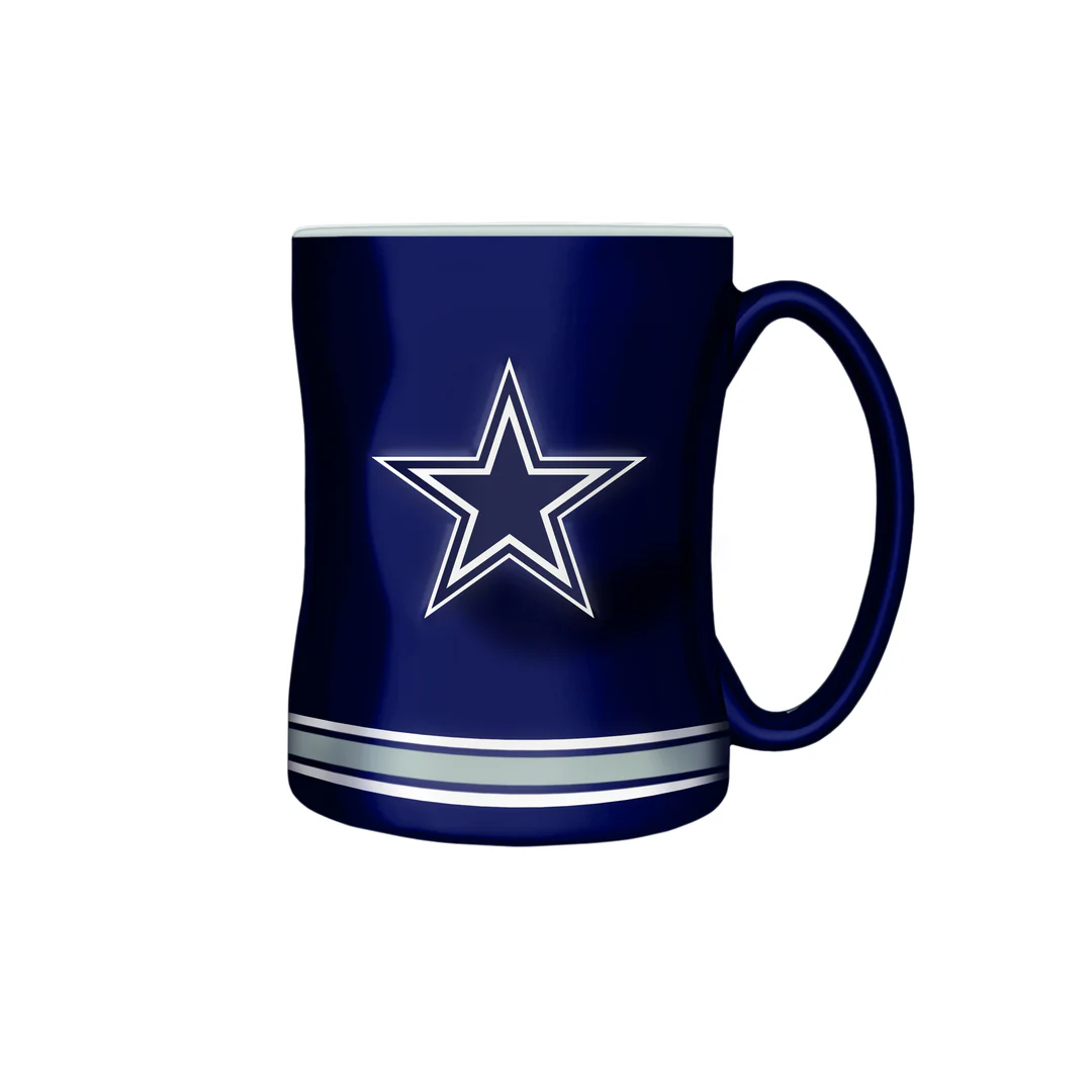 The Sports Vault NFL Dallas Cowboys 14oz Sculpted Mug - Image 3