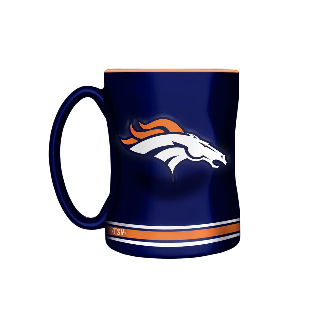 The Sports Vault NFL Denver Broncos Sculpted Mug