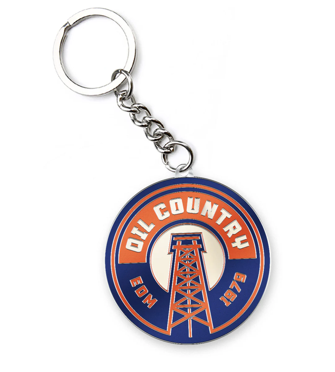 Mustang NHL Edmonton Oilers Alternate Logo Keychain