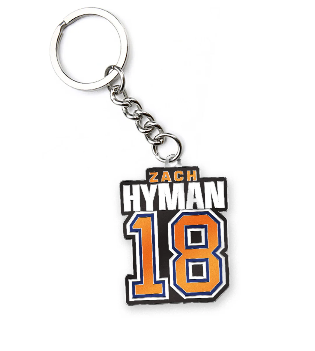 Mustang NHL Edmonton Oilers Zach Hyman 18 Keychain