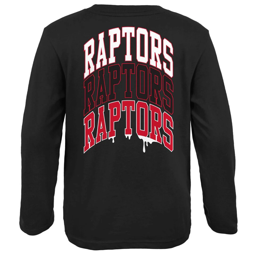 NBA Branded Youth Toronto Raptors Team Drip L/S T-Shirt - Image 2