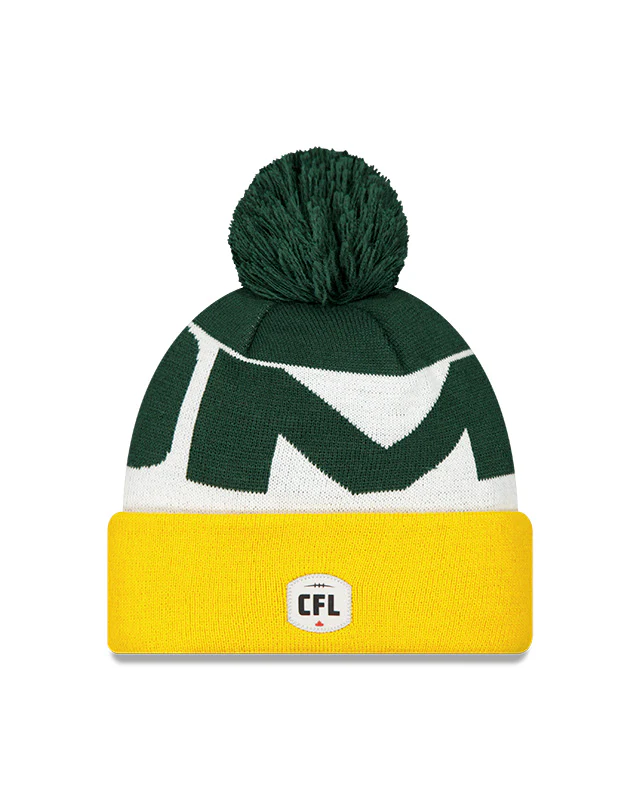 New Era Men's CFL Edmonton Elks Sideline '25 City Cuffed Pom Knit Toque - Image 3