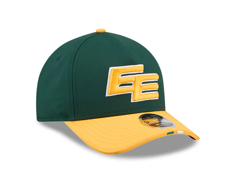 New Era Men's CFL Edmonton Elks Sideline '26 940 M-Crown Hat Green/Gold - Image 2