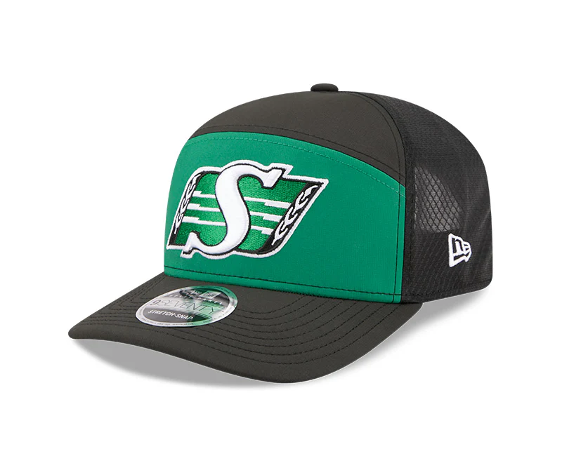 New Era Men's CFL Saskatchewan Roughriders Sideline '26 970 SP Hat Green/Black
