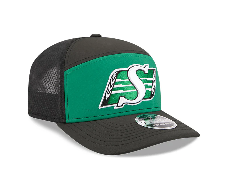 New Era Men's CFL Saskatchewan Roughriders Sideline '26 970 SP Hat Green/Black - Image 2