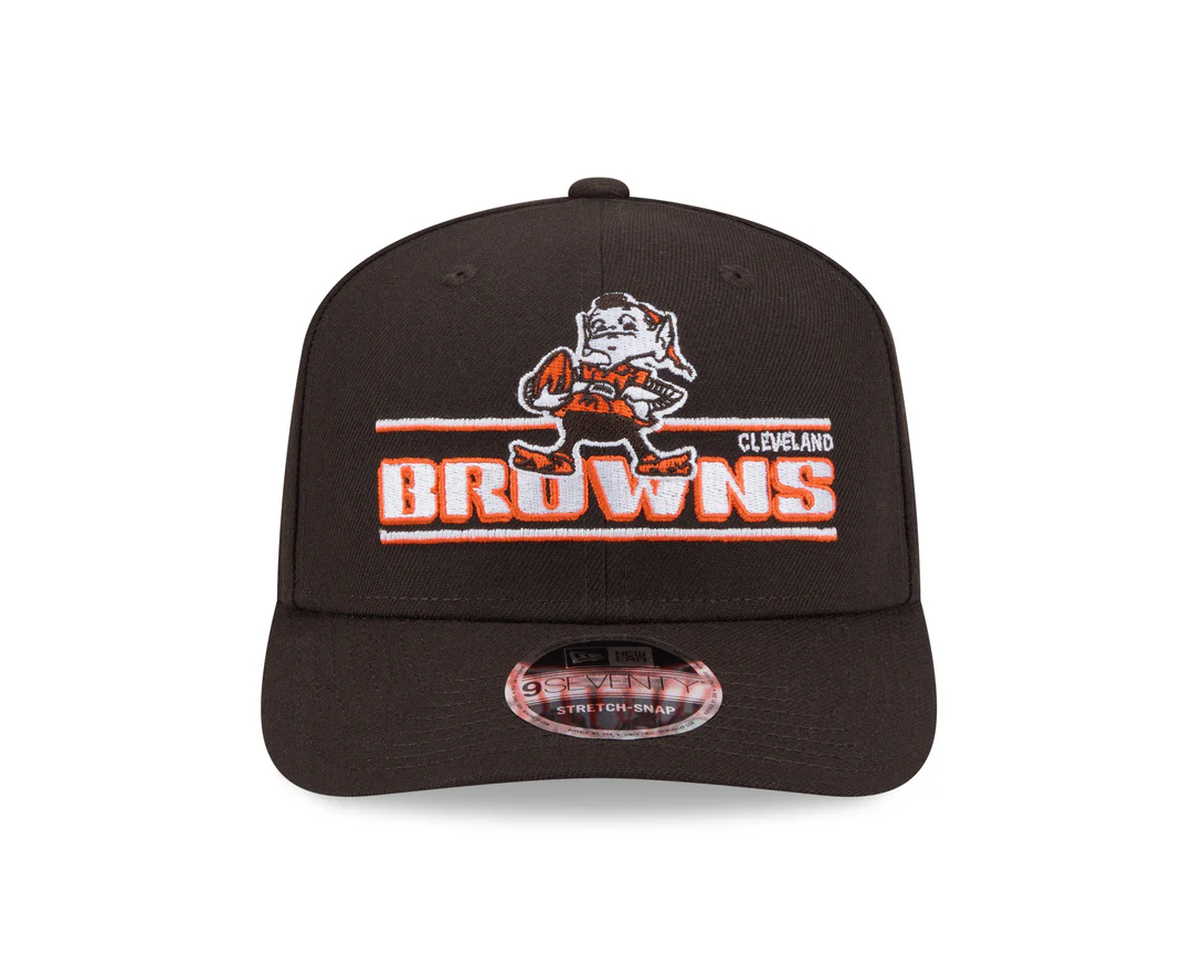 New Era Men's NFL Cleveland Browns '25 970 Stretch Snap Stated Hat - Image 2