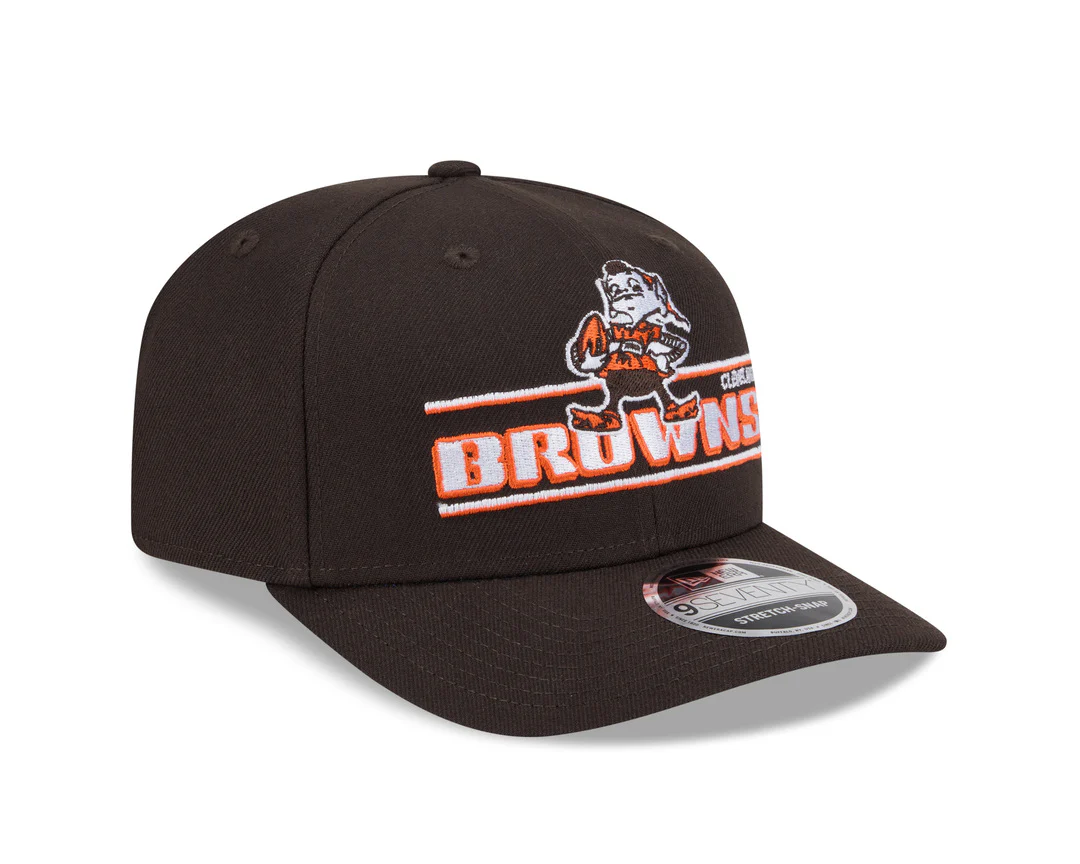 New Era Men's NFL Cleveland Browns '25 970 Stretch Snap Stated Hat - Image 3