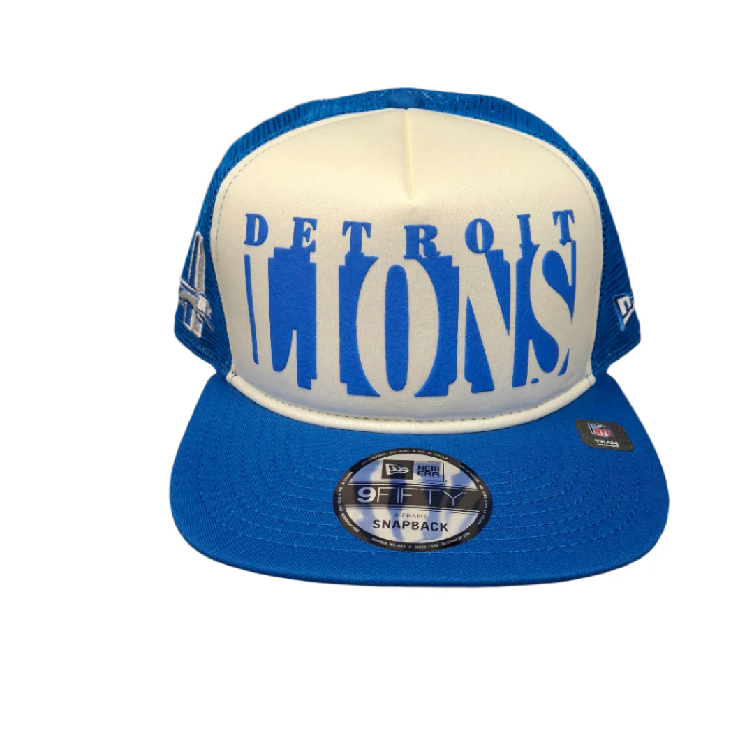 New Era Men's NFL Detroit Lions '25 950 A-Frame Team Cutout Hat - Image 2