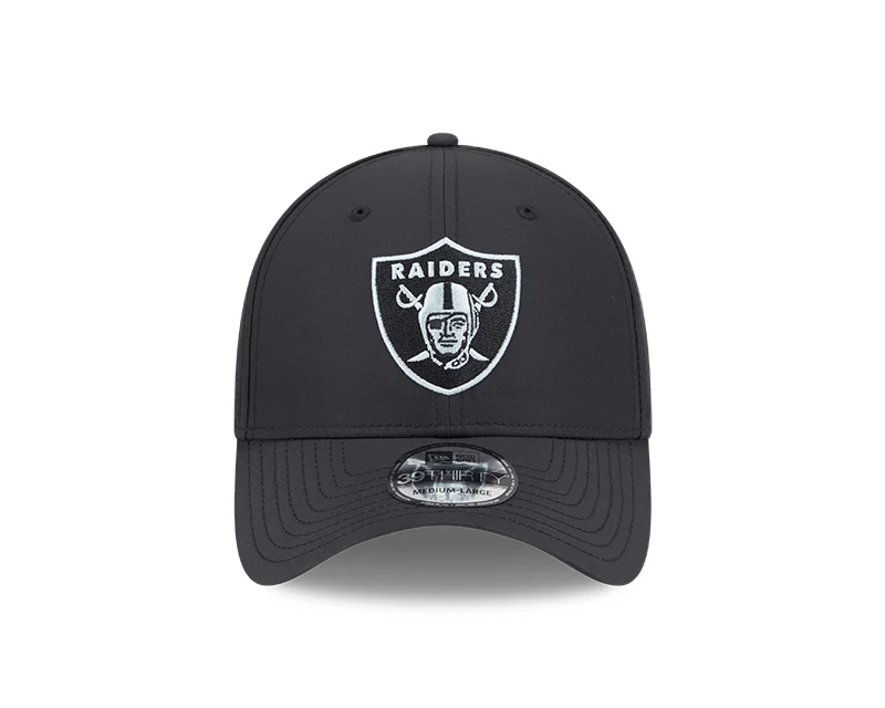 New Era Men's NFL Las Vegas Raiders '25 3930 Night Flex Hat - Image 2