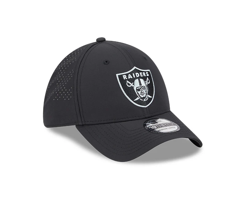 New Era Men's NFL Las Vegas Raiders '25 3930 Night Flex Hat - Image 3