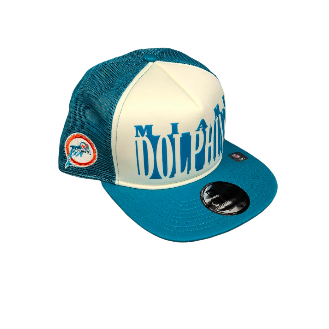 New Era Men's NFL Miami Dolphins '25 950 A-Frame Team Cutout Hat