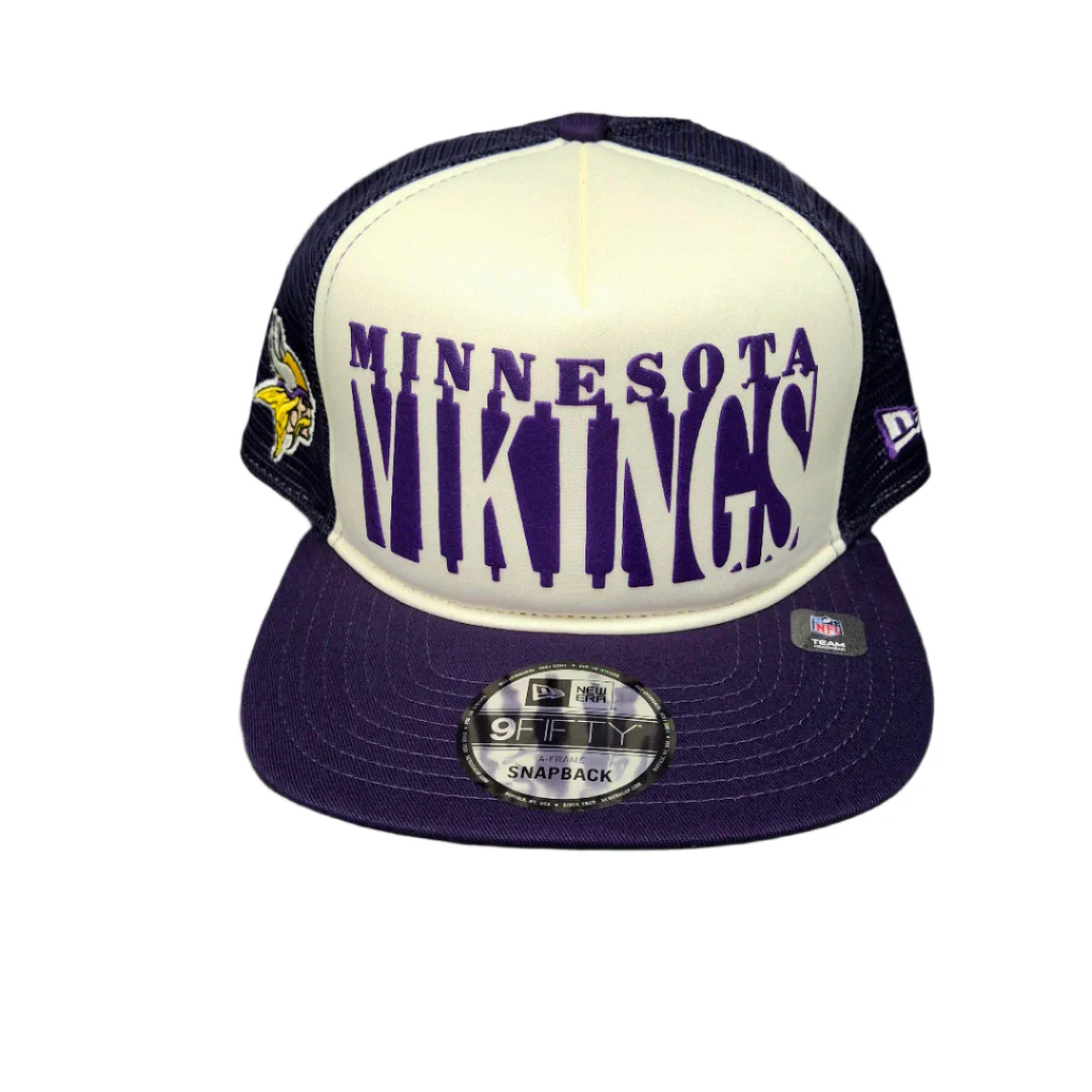 New Era Men's NFL Minnesota Vikings '25 950 A-Frame Team Cutout Hat - Image 2