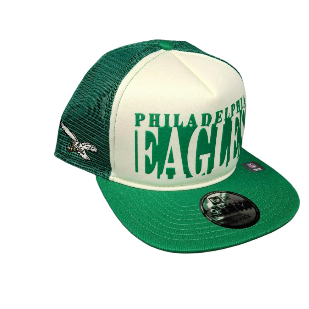 New Era Men's NFL Philadelphia Eagles '25 950 A-Frame Team Cutout Hat