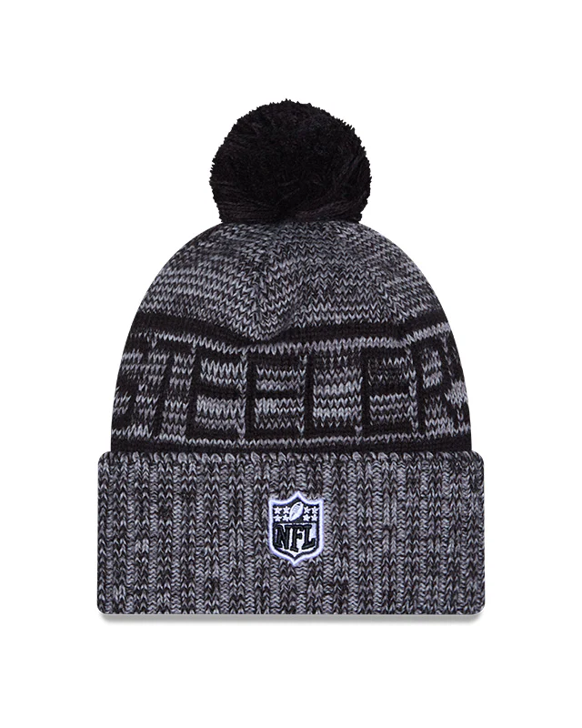 New Era Men's NFL Pittsburgh Steelers Sideline '25 Sport Pom Knit Toque - Image 2