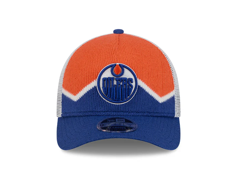 New Era Men's NHL Edmonton Oilers 940 M-Crown A-Frame Sock Hat - Image 2