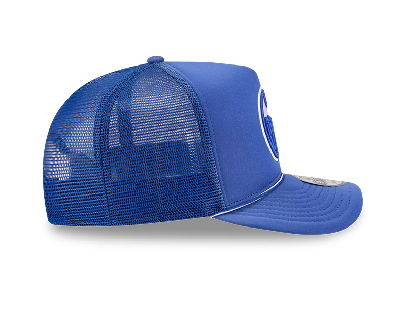 New Era Men's NHL Edmonton Oilers 950 A-Frame Worn Hat - Image 6