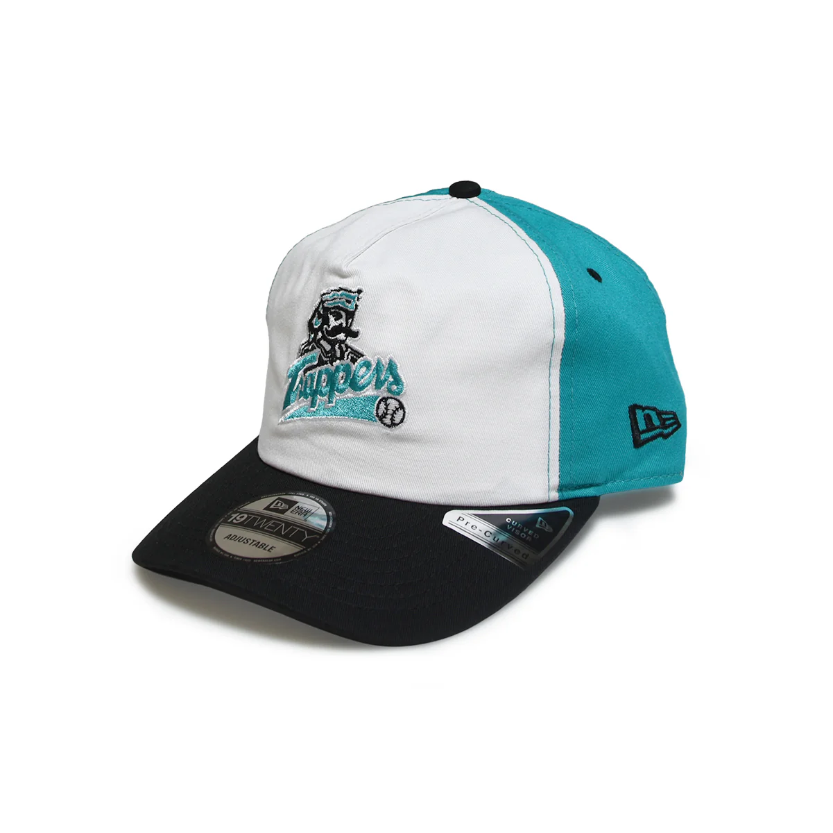 New Era Men's PCL Edmonton Trappers Custom 950 Golfer Cap Cream/Black/Teal