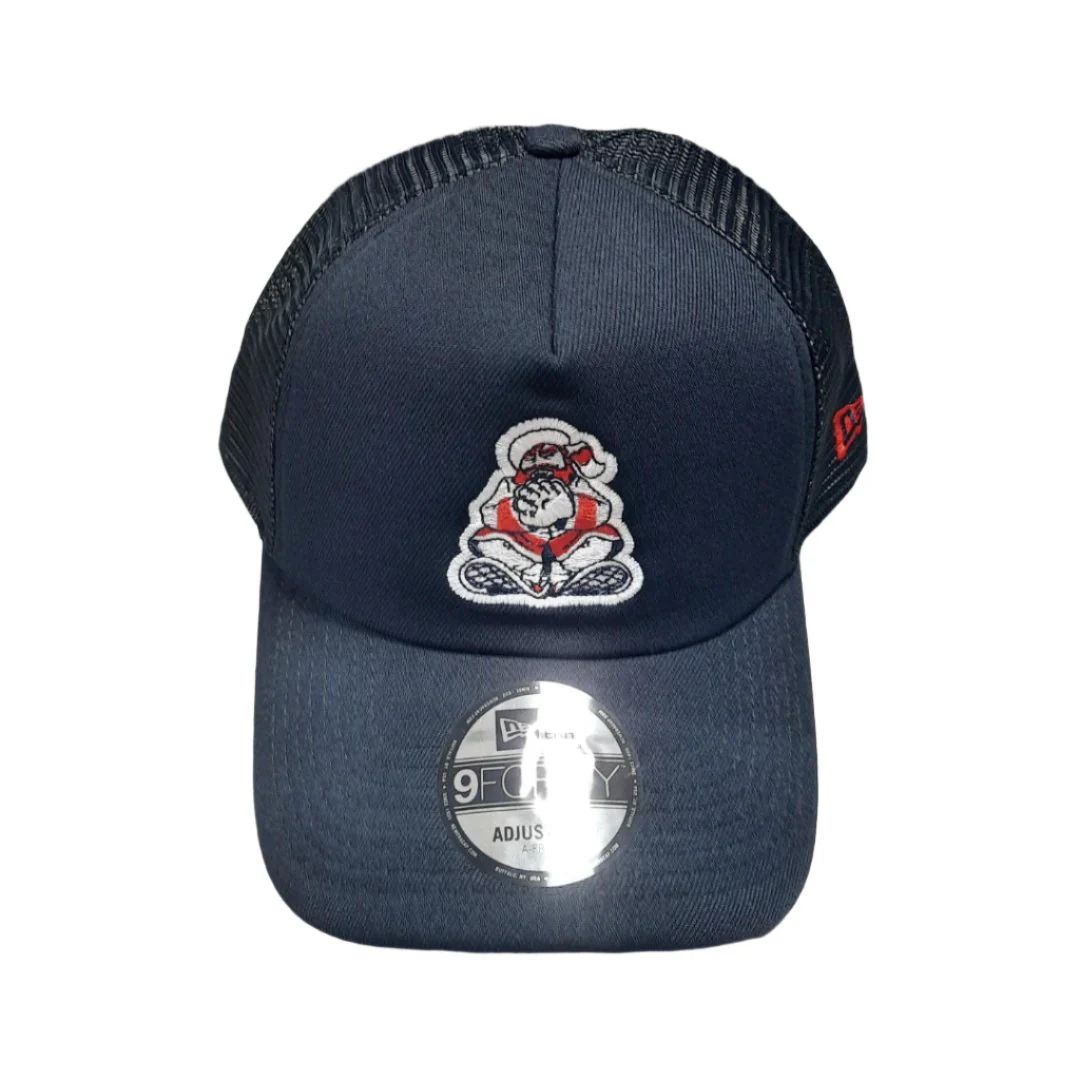 New Era Men's PCL Trappers Custom A-Frame Trucker Cap Navy - Image 2