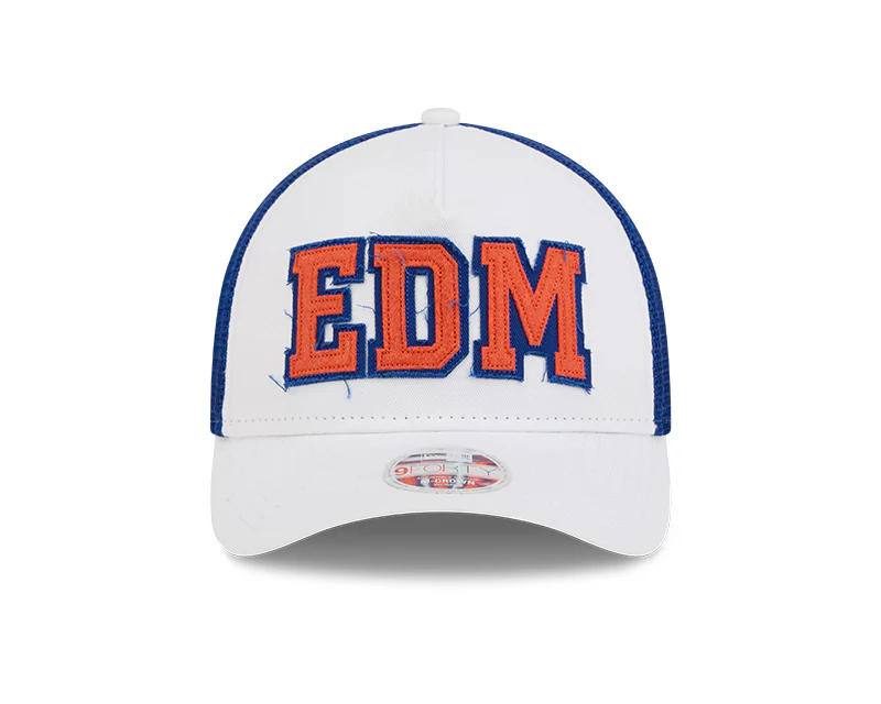 New Era Women's NHL Edmonton Oilers 940 M-Crown A-Frame Winner Hat - Image 3